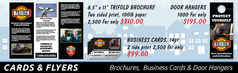 SecurityGraphics.ca provides paper media printed products including business cards, brochures, and door hangers
